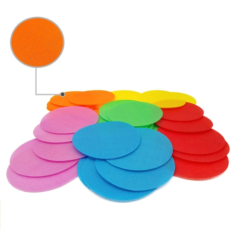 Sitting in the Classroom's Attractions -30 Round Carpet Spots 5 Bright Colors |