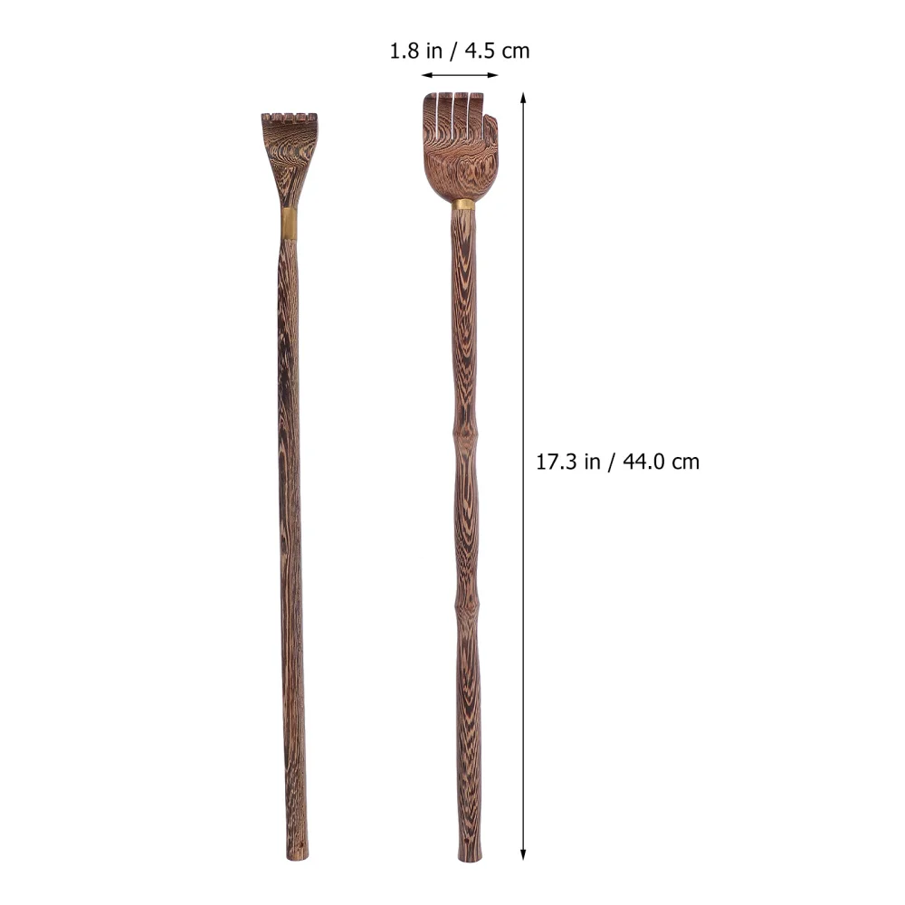 

2Pcs Wooden Back Scratching Elders Back Scratcher Creative Claw Scratch Tool