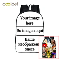 customize the image logo backpack women men travel bags compass children school bags boys girls book bag kids gift backpacks