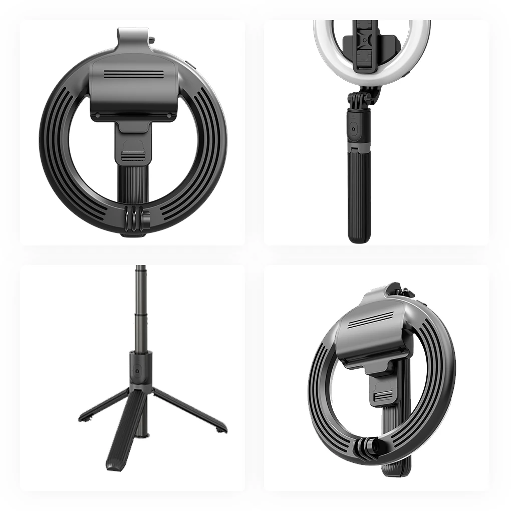 Портативный кольцевой светодиодный светильник для селфи 5 дюймов со штативом и