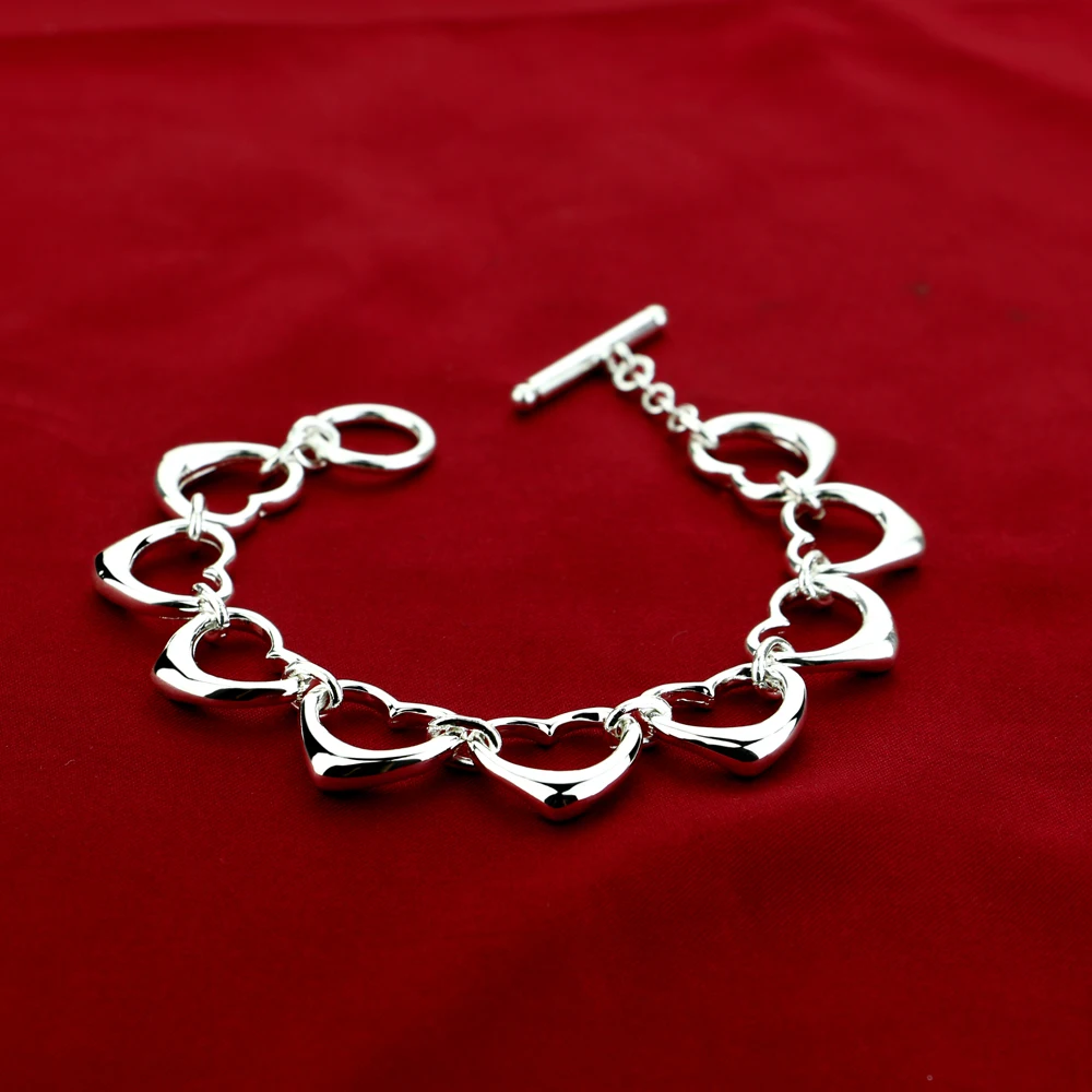 Новые модные 925 Серебряный браслет женский серебро орнамент плавления и