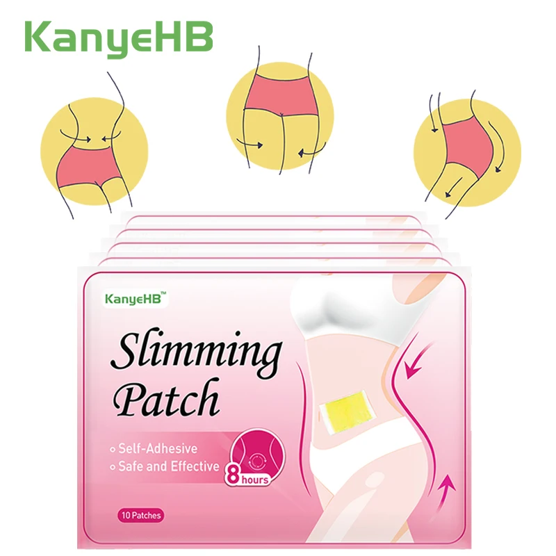 

50pcs Slimming Patch Navel Slim Stickers Weight Loss Burning Fat Efficacy Body Shaping Patches Chinese Herbal Medical Plaster