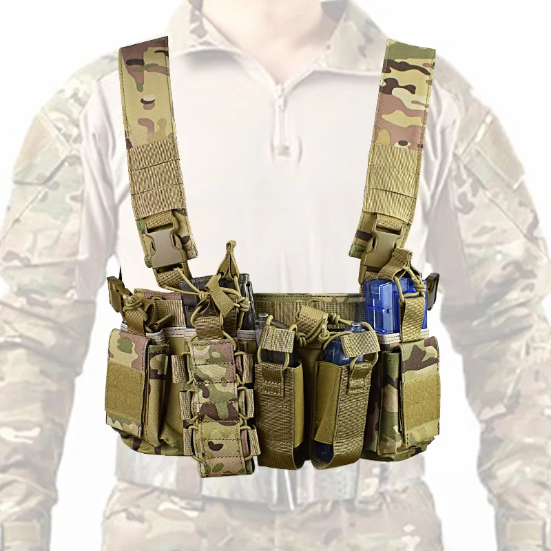 Mege тактическая нагрудная сумка для радио передняя кобура военный жилет