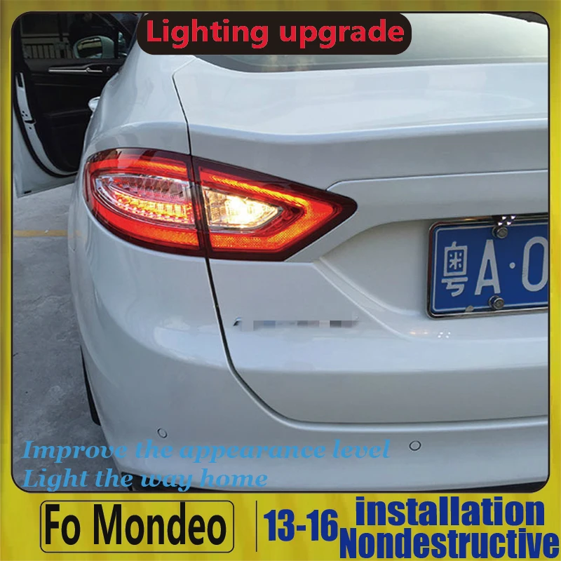 Для FORD Fusion Титан Mondeo светодиодный задний фонарь 2014 2015 2016 хвост светильник