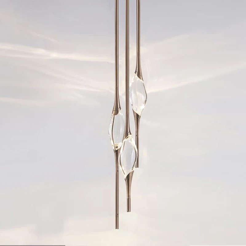 Wooights светодиодный подвесной светильник с каплями воды минималистический