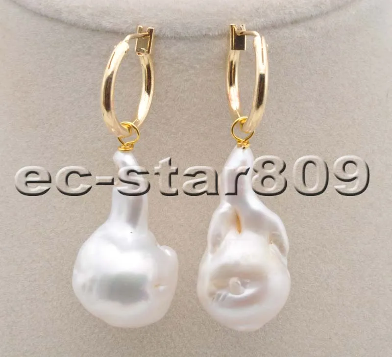 

Серьги-подвески с белым жемчугом реборн Кеши в стиле барокко P6370 QQ 27 мм