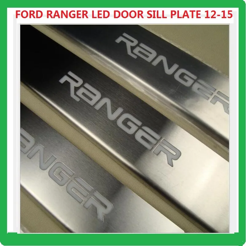 

2021 Suitable For Ford 2012-2015 Ranger T6 Led Stainless Steel Doorsill Strip Automobile Decoration Supplies Iv