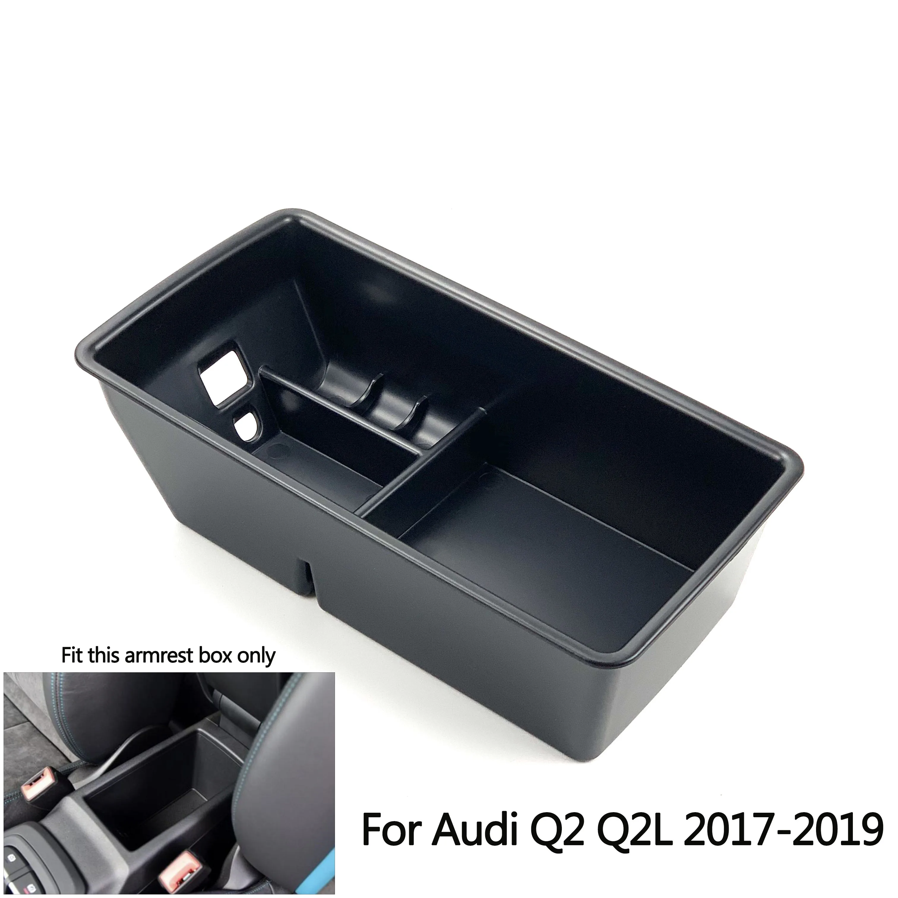 Автомобильный подлокотник коробка для хранения Audi Q2 Q2L 2017 2019 центральная консоль