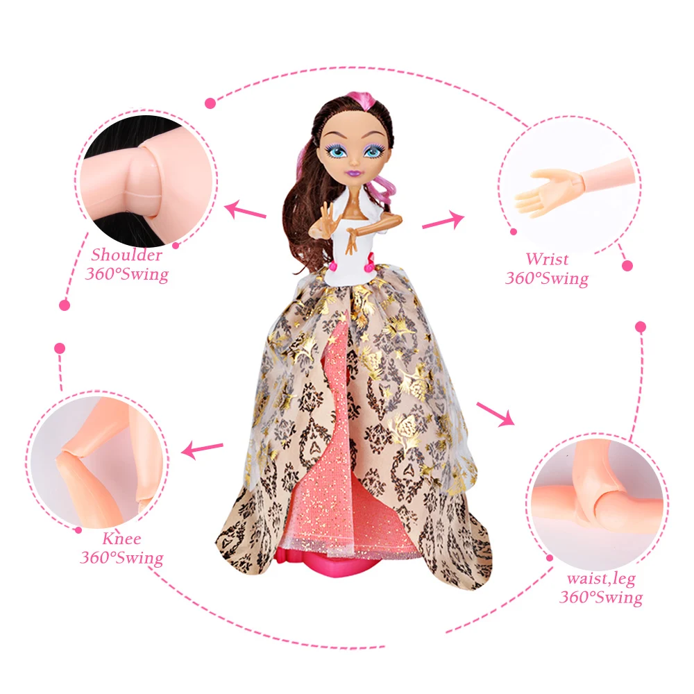 30 см кукла Ever After High с 10 подарками игрушки для девочек шарнирное тело дети сделай