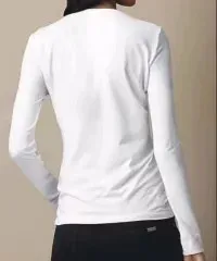 2019 тонкая Высококачественная простая футболка женская хлопковая эластичная