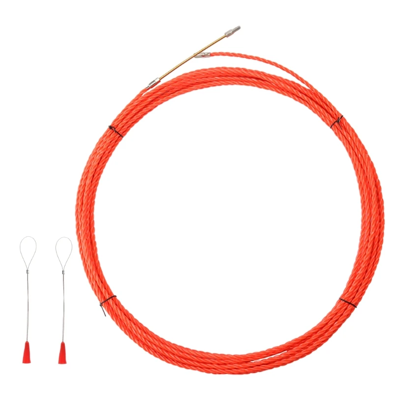 

2022 New Reusable Red 5/10/15/20m Fish Tape Electrical Threader for Electrical Wire