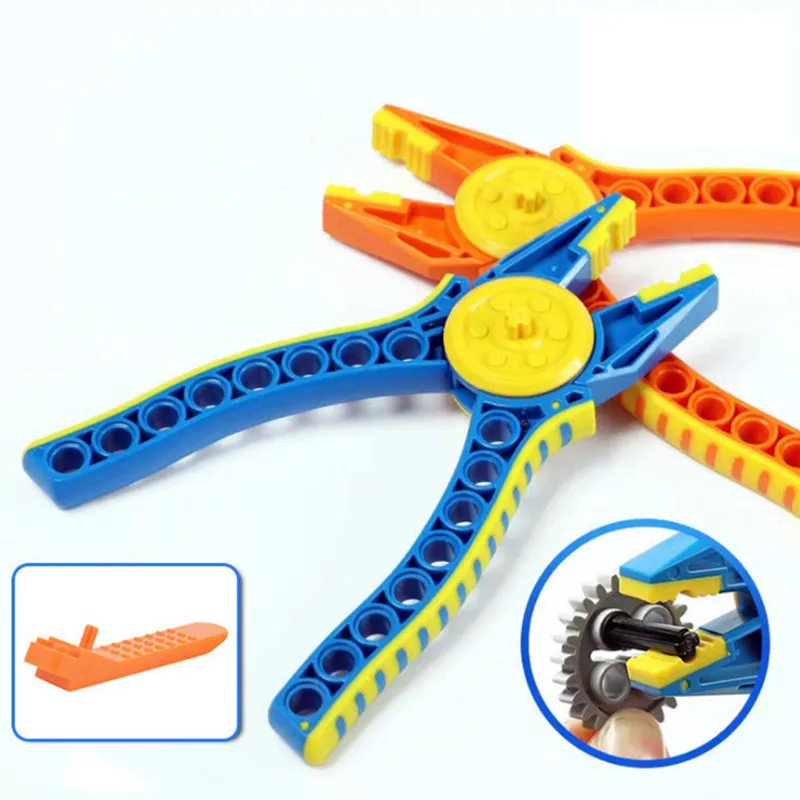 

Technical Series Demolition Of Blocks Pin Pliers Tongs Tool Parts Device Bricks Educational DIY Toys for Children Boys