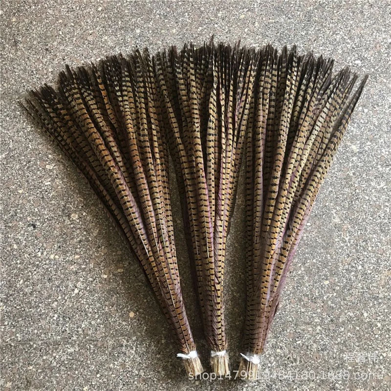 

New 100pcs/lot Beautiful Natural Pheasant Tail Feathers 32-36inch / 80-90CM Party DIY Decoration Feathers for Crafts