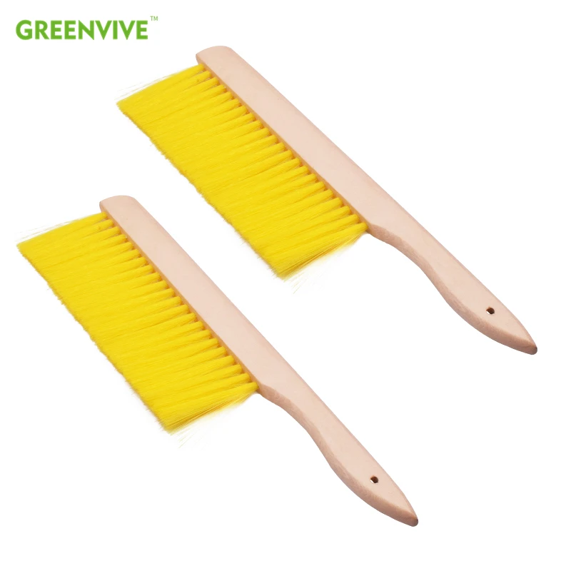 Beech Wooden Yellow Nylon Hair Bee Brushes Soft Brush Good for Bees | Дом и сад