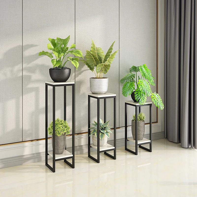 

Iron Art Flower Airs Flowerpot Frame A Living Room Simplicity Landing Type Balcony Flower Rack Shelf Indoor Green Luo Shelves