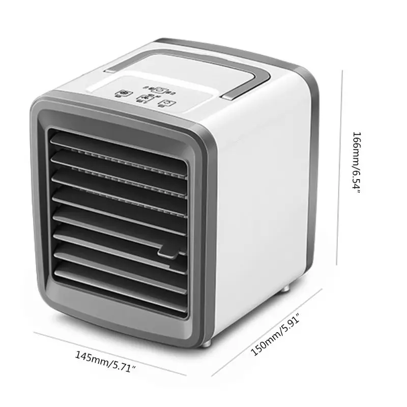 

USB Mini Portable Air Conditioner Humidifier Purifier 7 Colors Light Desktop Air Cooling Fan for Office