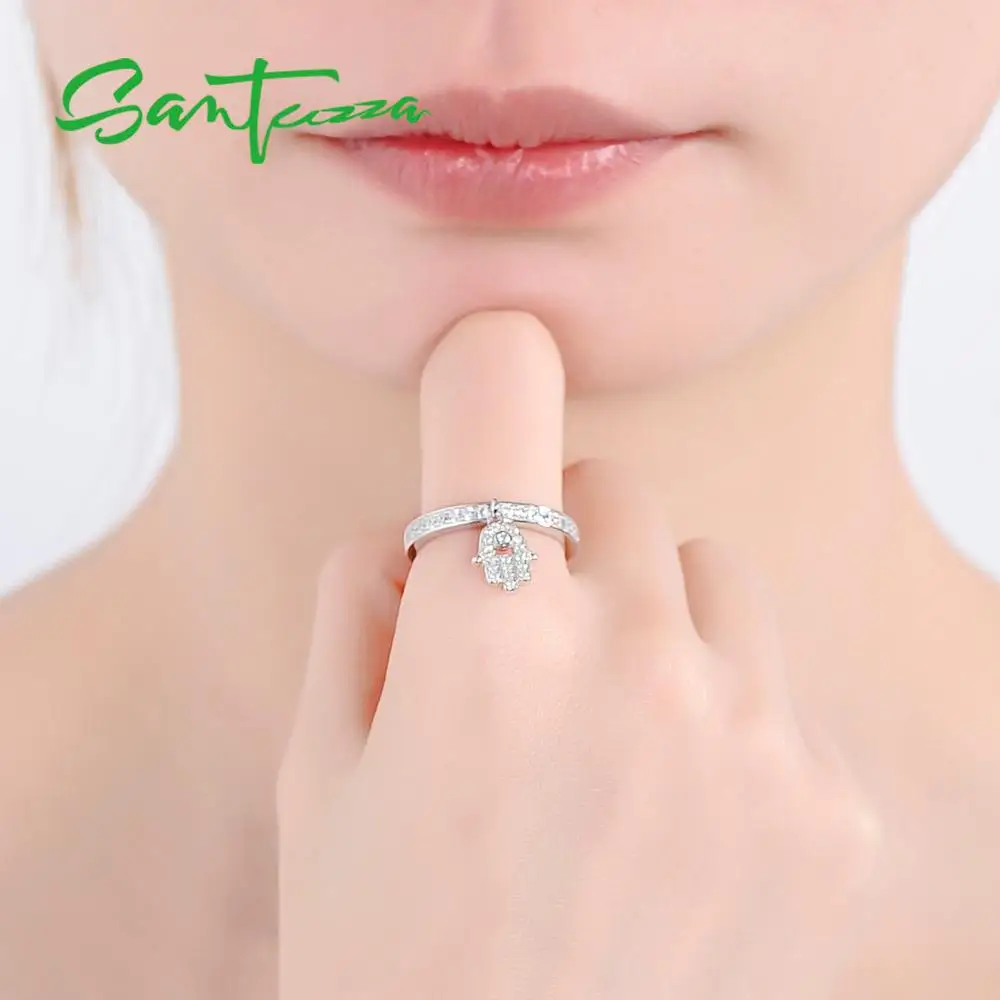 Женское серебряное кольцо SANTUZZA из стерлингового серебра 925 пробы розового золота