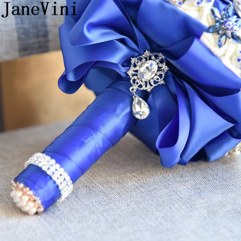 Роскошные Королевский синий ювелирные изделия jaevini свадебный букет из 2019