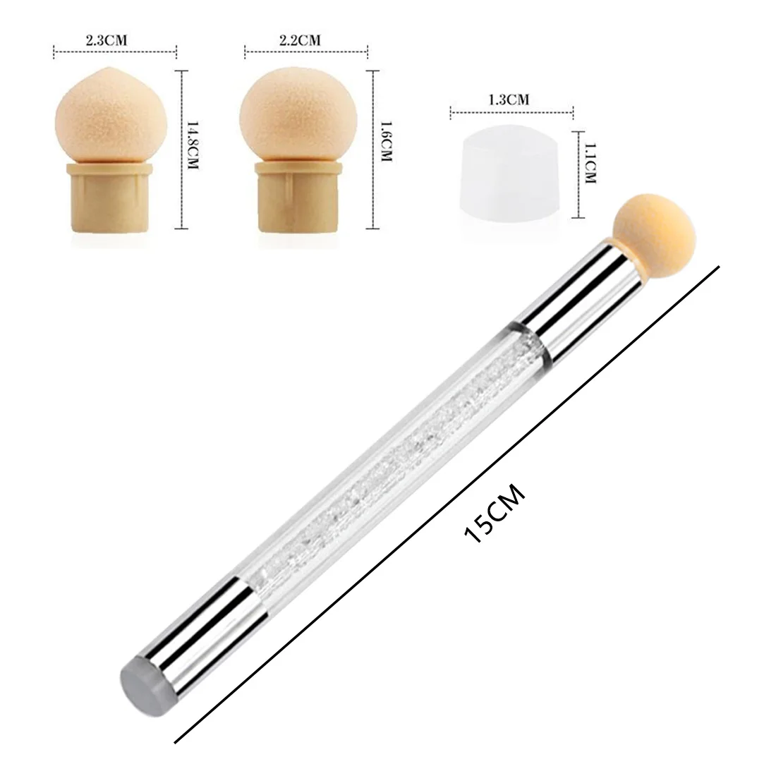 Ручка Стразы сделай сам инструмент для маникюра губка силиконовые насадки