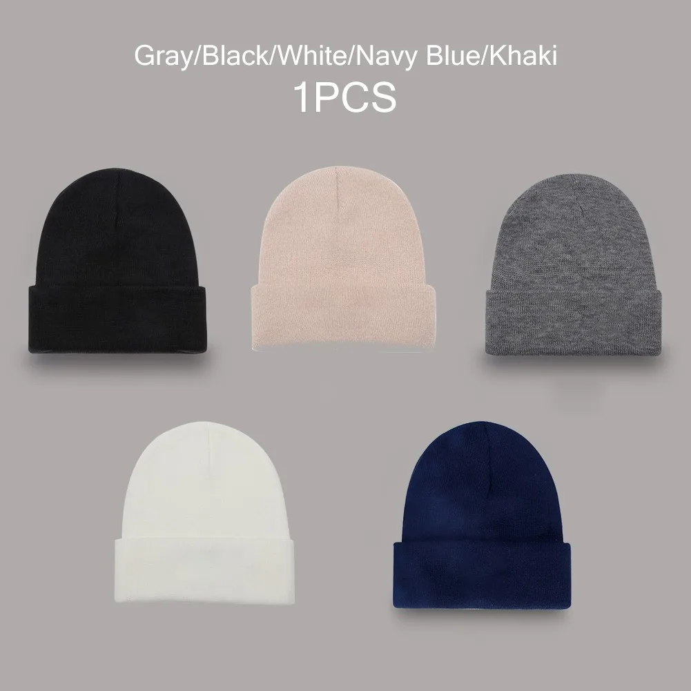 

Winter Thickened Knitted Hats For Women Men Cycling Running Skiing Hats Knitted Thick Windproof Warm Hats