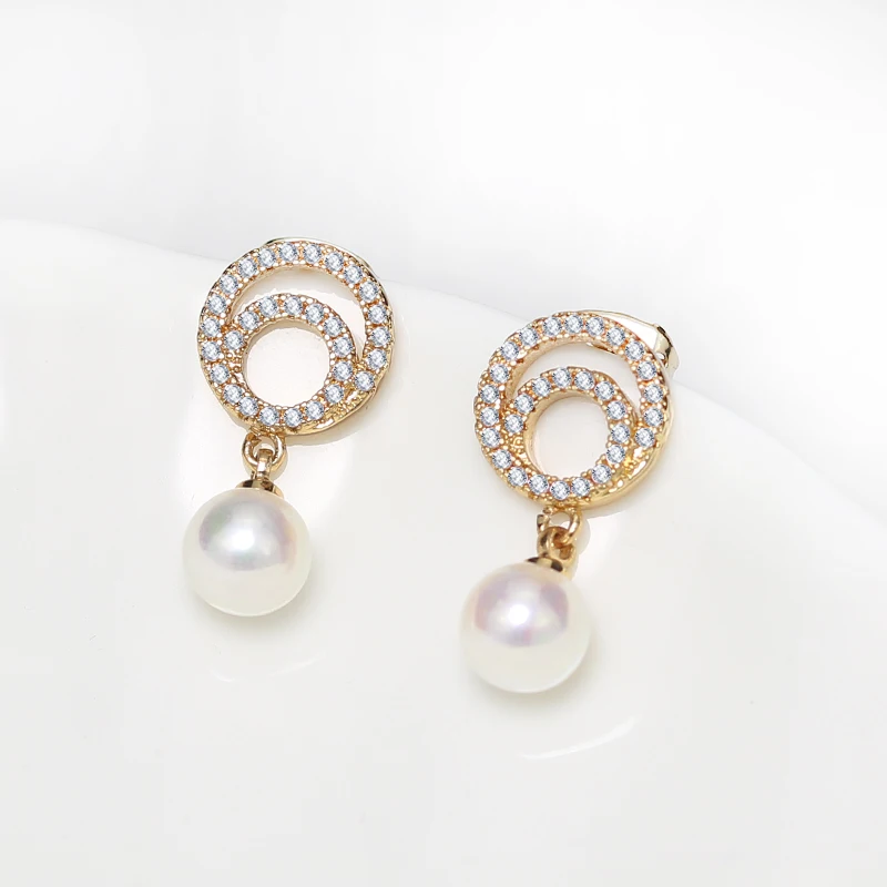 Роскошные ювелирные украшения золотые серьги с жемчугом 2021 длинные Подвесные