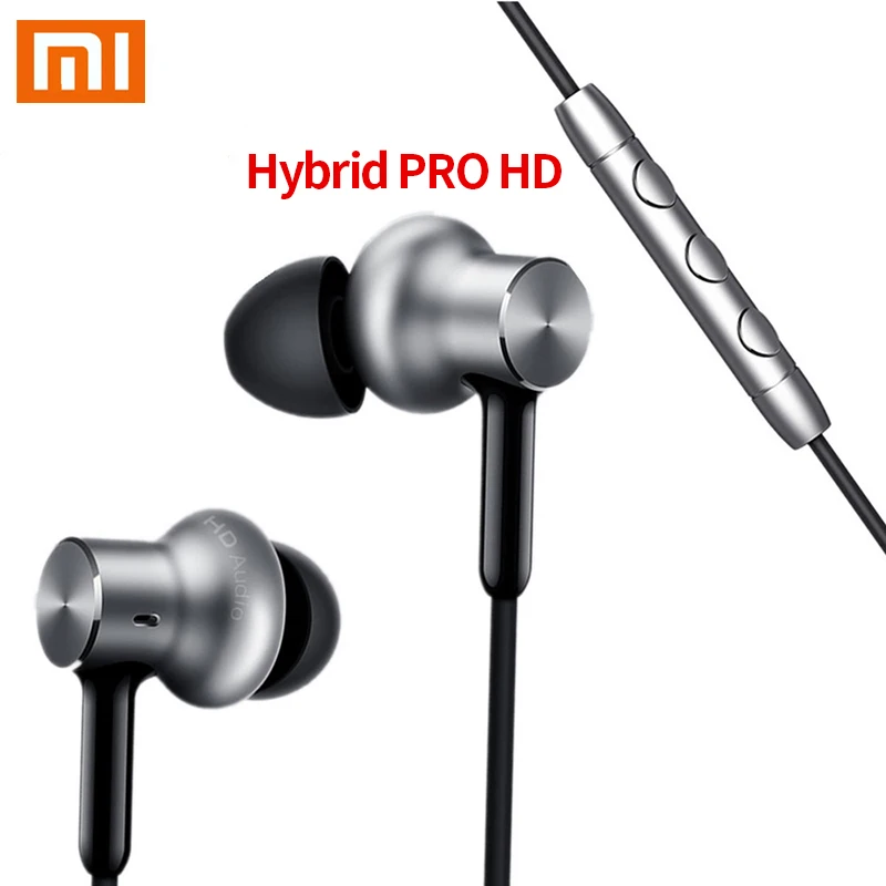Оригинальные Xiaomi mi наушники-вкладыши Hybrid Pro HD с c шумоподавлением гарнитура для