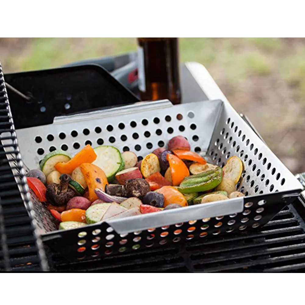 Гриль для барбекю сковорода противень выпечки из нержавеющей стали квадратный