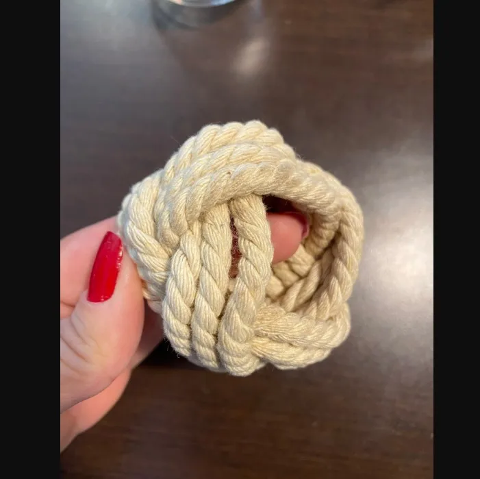 Natural Jute Napkin Ring Rope Woven Buckle Linen Party Dinner Christmas Table Decoration | Дом и сад