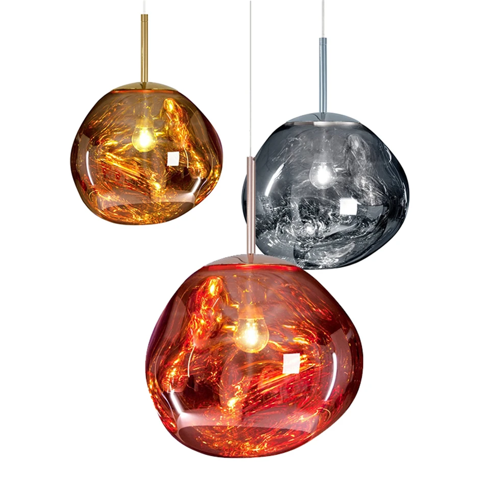 

Modern Lava LED Pendant Lights Lighting Chrome Retro LOFT Home Living Room Hanging Lamps Bedroom Luminaria Coffee Light Fixtures