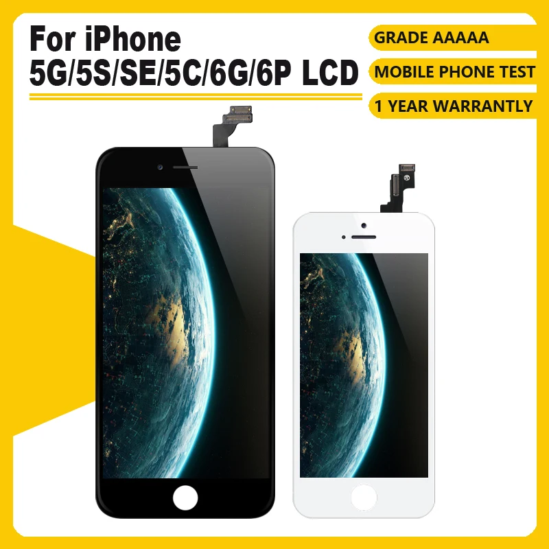 

AAA+++ For iPhone 5S 5G SE LCD With 3D Force Touch Screen Digitizer Assembly For iPhone 6G 6Plus Display No Dead Pixel+tool