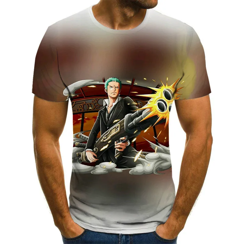 

2021 new men's combination figure T-shirt Harajuku anime top 3D T-shirt S-XX6 size street fun clothing