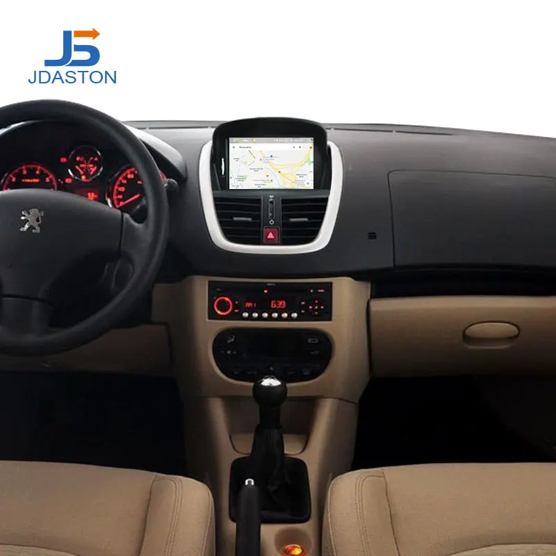 JDASTON Android 9,0 автомобильный dvd-плеер для peugeot 207 2007-2011 2012 2013 wifi Мультимедиа gps Навигация стерео 1Din Автомагнитола