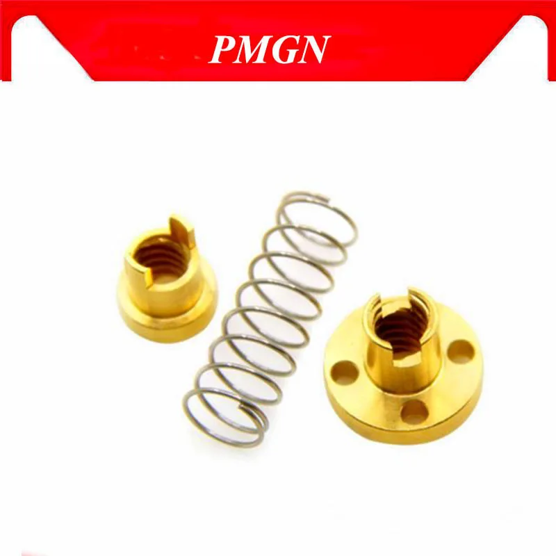 1 шт. T8 Противоударная пружинная гайка устраняющая зазор для 8 мм acme резьбовой