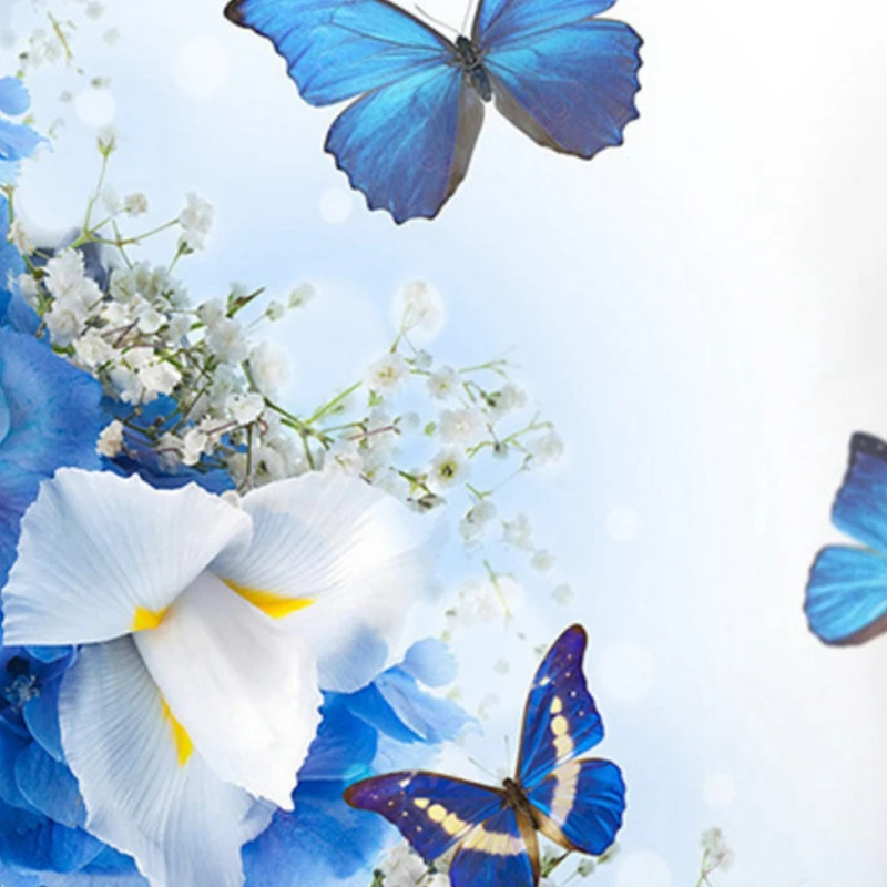 

Romantic Butterfly Pillow Covers Throw Pillow Pillowcase Soft Decorative Cushion Cover Flower Printed Pillow Cases