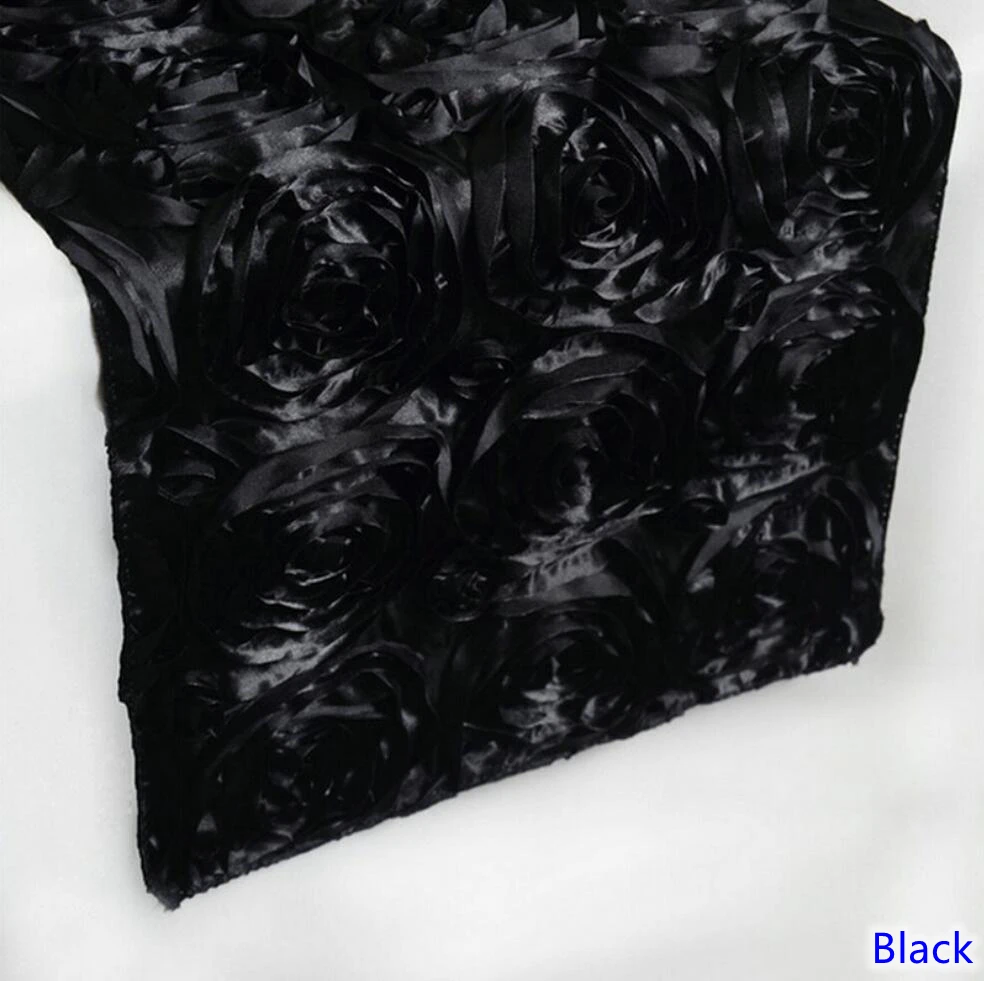 13 цветов Свадебная настольная дорожка Роза вышивка с розами украшение стола