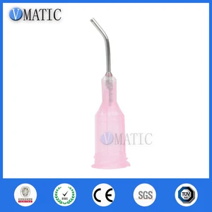 Игла дозатора 100 дюйма, 0,5 шт., 20 г, розовая, длина дозирующие наконечники иглы дюйма, изгиб 45 градусов, нержавеющая сталь 12