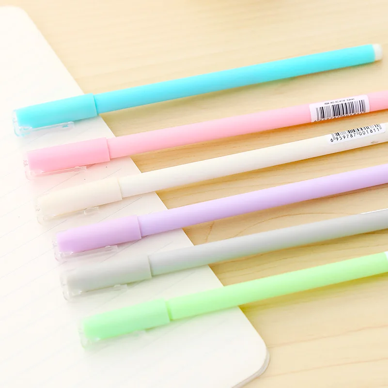 12 шт./компл. Симпатичные Новинка Карамельный цвет гелевыми чернилами Back to School