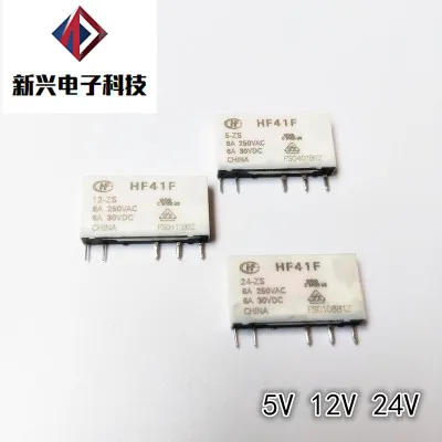 5 шт./10 шт. реле в HF41F-5-ZS HF41F 5-ZS HF41F-5V-ZS В постоянного тока DC5V 6A 250VAC 5PIN | Строительство и