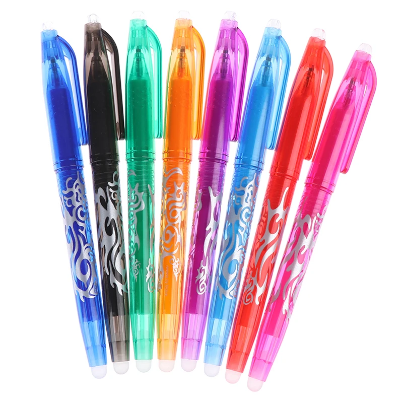 

8 Colors 0.5mm Erasable Pen Gel Pen School Office Writing Supplies Stationery