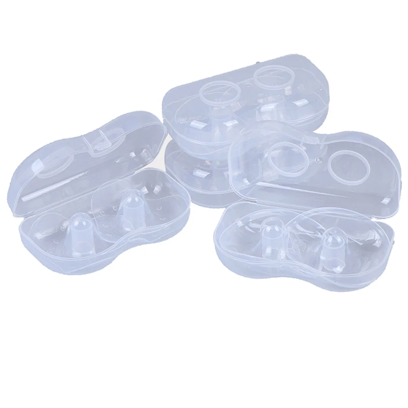 

2Pcs/Lot Silicone Nipple Protectors Feeding Mothers Nipple Shields Protection Cover Breastfeeding Mother Milk Silicone Nipple