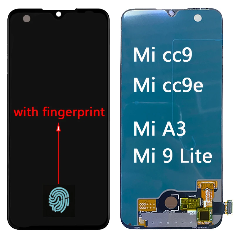 Супер AMOLED CC9 LCD для xiaomi Mi 9 Lite сенсорный экран с рамкой дигитайзер сборка CC9e A3
