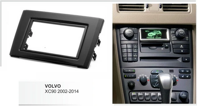 Лицевая панель Double Din для Volvo XC90 лицевая обшивка приборная рамка | Автомобили и