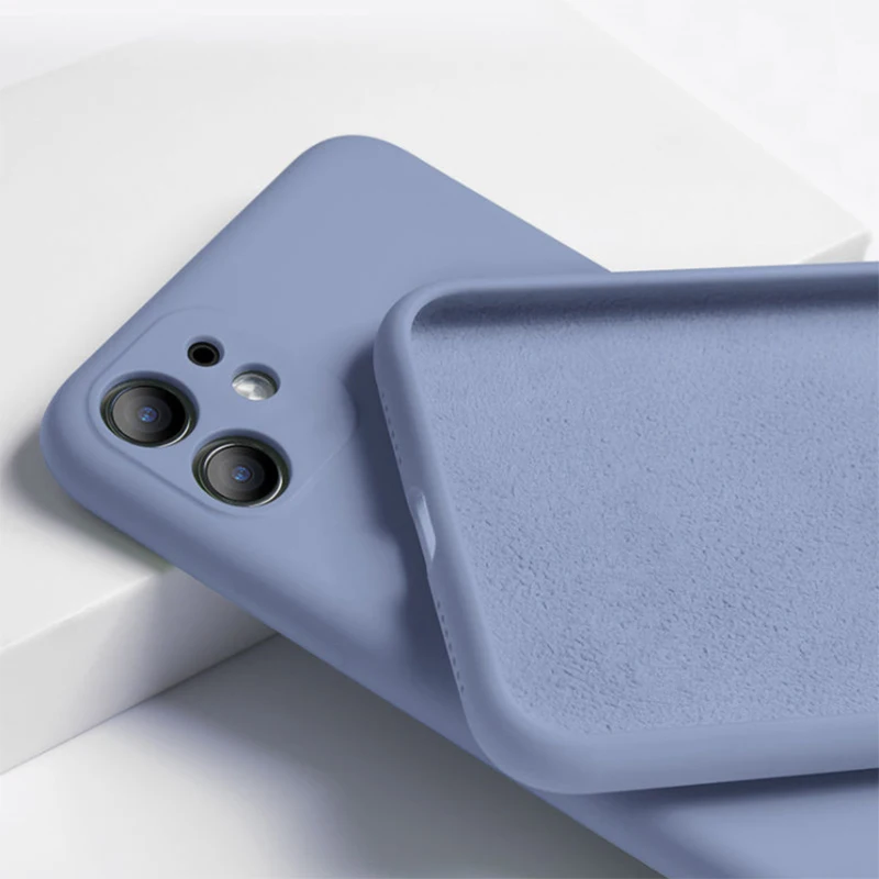 Силиконовый чехол для iPhone 11 7 8 Plus яркий однотонный XS 6 6S Pro MAX XR X Max мягкие чехлы