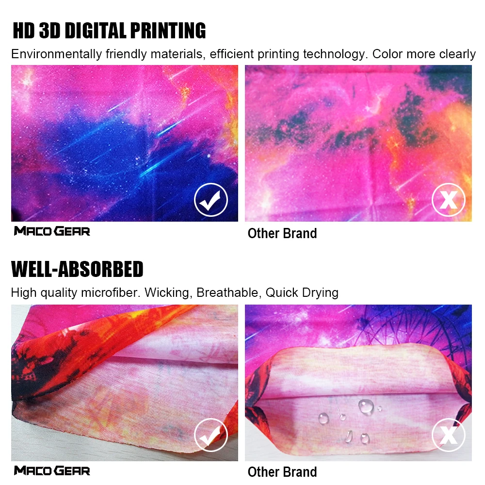 Бесшовные уличные гетры Magic Neck шарфы для лица спортивная рыбалка езда на