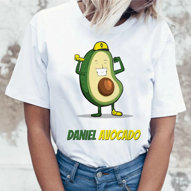 Авокадо женские футболки 2020 Летняя женская футболка с коротким рукавом Harajuku Femme