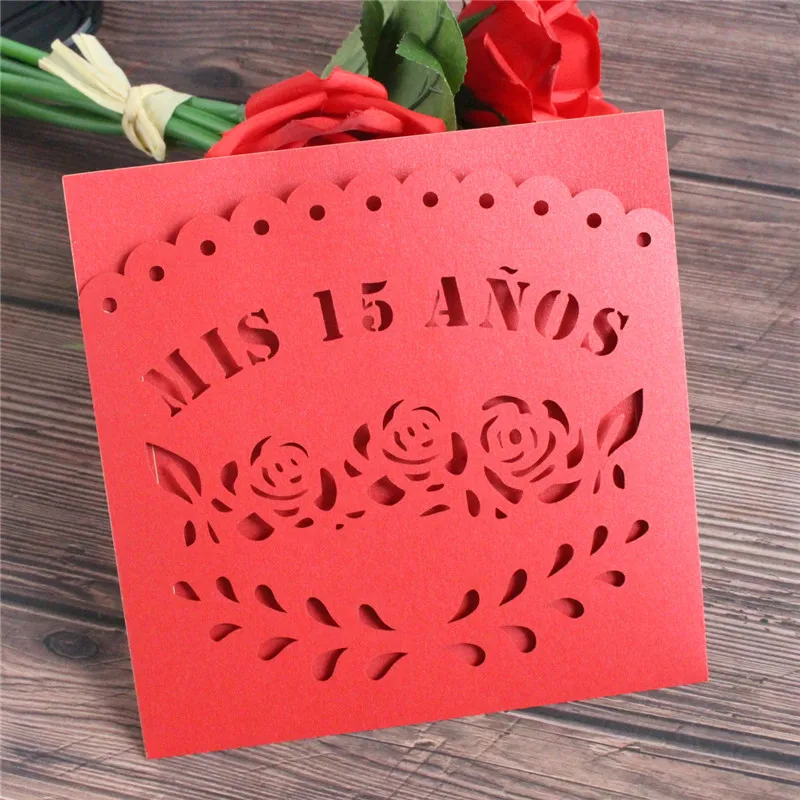 15 лет вечерние открытки на день рождения с цифровым цветком и кружевами