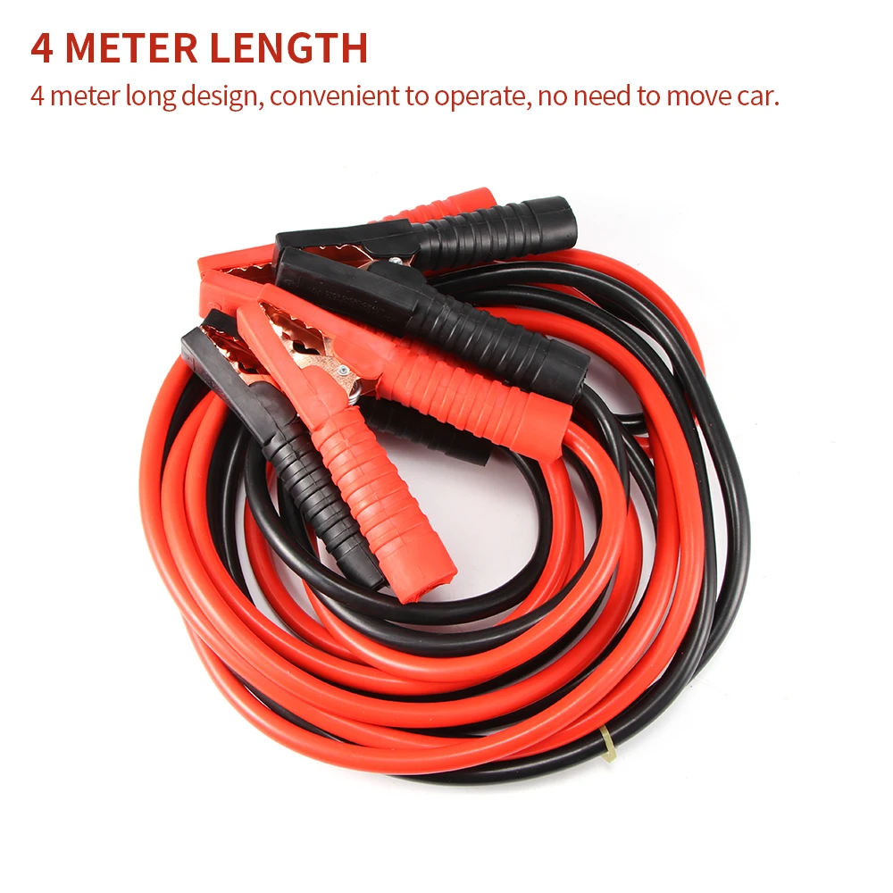 4 м Автомобильный Кабель для усиления мощности аварийный аккумулятор джампер