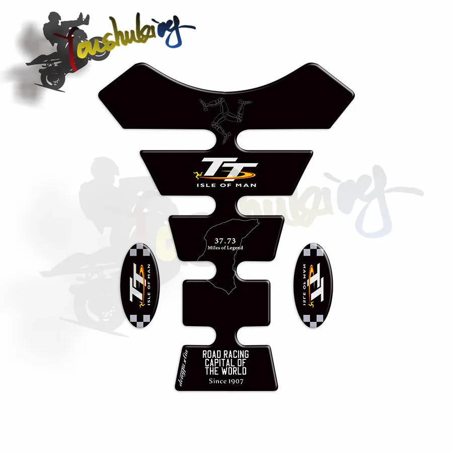 Цвет 3D Карбон защитная накладка на бак мотоцикла Наклейка Стикеры s Чехол для