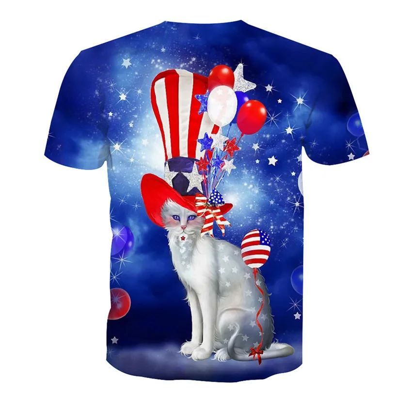 

KISSQIQI Men T Shirt 3D Print T-shirt Men Fashion Clothing Tops Tees Summer Casual Men's T-shirt Maximum Asian Size S-3XL