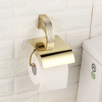 czech crystal gold chrome bathroom toilet paper holder wall mount tissue roll hanger copper bathroom accessories kitchen holder